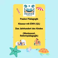 Vorschau - Prüfungsvorbereitung - Pauker Pädagogik - Klausur (Q1) mit EWH - Das Jahrhundert des Kindes (Ellen Key) - Deckblatt