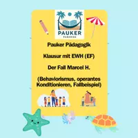 Vorschau - Prüfungsvorbereitung - Pauker Pädagogik - Klausur (EF) mit EWH - Der Fall Marcel H - Deckblatt