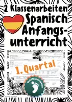 Vorschau - Klassenarbeiten - 2 Klassenarbeiten - Spanisch - Anfangsunterricht - 1.Quartal - Deckblatt