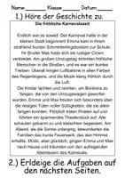 Vorschau - Arbeitsblätter - Fasching/Karneval Leseverstehen und Wortschatz - DaZ/DaF, Deutsch, Sachunterricht - Seite 2