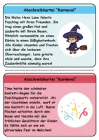 Vorschau - Unterrichtsreihen - Abschreibkartei Thema Fasching/Karneval - DaZ/DaF, Deutsch (schreiben) - Seite 2