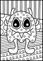 Vorschau - Arbeitsblätter - Monster Pop Art zum Weiter- und Ausmalen - Buntes Kunstprojekt - Seite 3
