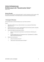 Vorschau - Stundenentwürfe - Nussknacker Suite Unterrichtsplanung+Material in 5 Sprachen - Seite 1