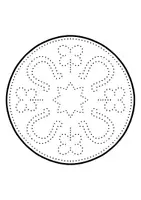 Vorschau - Mal- und Bastelvorlagen - Neujahrs Mandalas zum Ausmalen & Prickeln - Kunst im Winter - Seite 1
