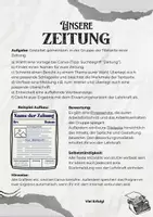 Vorschau - Arbeitsblätter - Abschlussaufgabe zum Thema Zeitung - Deckblatt