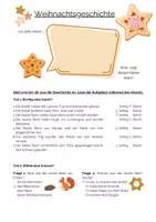 Aperçu - Feuilles d'exercices - Allemand - Weihachtsgeschichte - Compréhension orale/visuelle - Page 3
