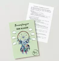 Vorschau - Poster - Traumfänger der Klasse - Poster, Plakat - Wünsche und Ziele für die Grundschule, DaZ, Deutsch - Seite 1