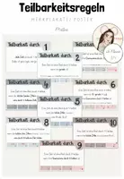 Vorschau - Poster - Mathe: Merkplakate zu Teilbarkeitsregeln (ab Klasse 3) - Deckblatt