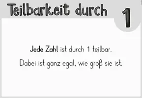 Vorschau - Poster - Mathe: Merkplakate zu Teilbarkeitsregeln (ab Klasse 3) - Seite 2