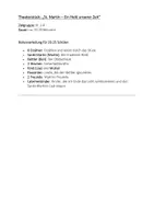 Vorschau - Stundenentwürfe - Theaterstück: „St. Martin – Ein Held unserer Zeit“ - Seite 1