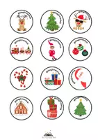 Προεπισκόπηση - Άλλος τύπος υλικού - Weihnachtsaufkleber - Χριστουγεννιάτικα αυτοκόλλητα - Εξώφυλλο