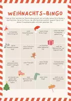 Vorschau - Arbeitsblätter - Weihnachts-Bingo – Spiel für die Weihnachtsstunde - Seite 1