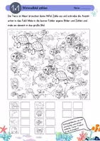 Vorschau - Arbeitsblätter - 1x1 (Klasse 1 & 2): interaktive Mathe-Wimmelbilder (AB) - Seite 2