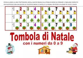 anteprima - Giochi - TOMBOLA DI NATALE CON I NUMERI DA 0 A 9 - Pagina 2
