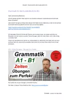 Vorschau - Unterrichtsreihen - Lernen mit Uwe: Grammatik A1 – B1 015 Übungen zum Perfekt - Deckblatt