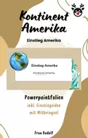 Vorschau - Stundenentwürfe - Einstieg Amerika inkl Lösungen Teil 1 - Amerika - Geografie - Deckblatt