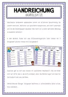 Vorschau - Arbeitsblätter - TAGESABLAUF Würfelsätze - Seite 1