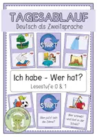 Vorschau - Spiele - TAGESABLAUF Ich habe - Wer hat? - Deckblatt