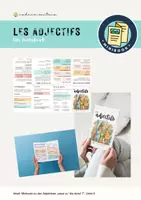 Vorschau - Merkblätter - Minibook: Les adjectifs (passend zu Dis donc! 7, unité 6) - Deckblatt