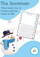 Vista previa - Hojas de trabajo - The Snowman - Creative Writing - Portada