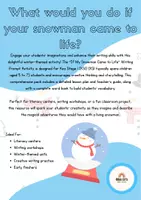 Vista previa - Hojas de trabajo - The Snowman - Creative Writing - página 1