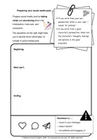 Vorschau - Arbeitsblätter - Creative writing skills: How to write a social media post - mit anpassbaren Vorlagen - Seite 1