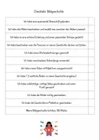 Vorschau - Arbeitsblätter - Checkliste Bildgeschichte - Deckblatt