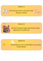 Vorschau - Arbeitsblätter - Laufdiktat Weihnachtskrippe - Seite 1