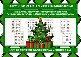 Vorschau - Spiele - ENGLISH CHRISTMAS BINGO FOR GERMAN SPEAKERS - Seite 1