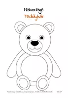 Vorschau - Mal- und Bastelvorlagen - Bastelanleitung Teddybär/ Bär: Mit Transparentpapier basteln | Fensterbild basteln - Seite 2