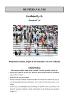 Vorschau - Unterrichtsreihen - Großstadtlyrik - Musteranalyse "Augen in der Großstadt" Tucholsky - Seite 2