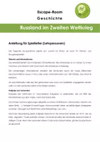 Vorschau - Stationenlernen - Russland im Zweiten Weltkrieg (Escape Room) - Seite 1
