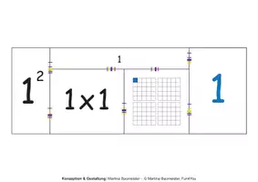 Vorschau - Stationenlernen - Quadratzahlen-Puzzle mit Selbstkontrolle - Seite 1