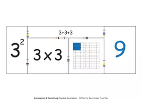 Vorschau - Stationenlernen - Quadratzahlen-Puzzle mit Selbstkontrolle - Seite 3