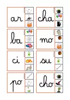 Aperçu - Cartes / Images - Les syllabes d'attaque - Page 1