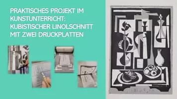 Vorschau - Arbeitsblätter - Kunstprojekt: Kubistischer Linolschnitt mit zwei Platten - Seite 2