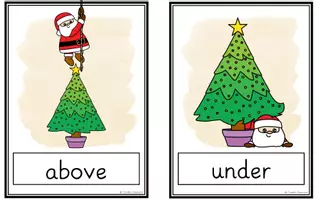 Vista previa - Hojas de trabajo - Prepositions of Place - Santa Edition - Bundle - página 3