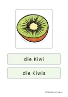 Vorschau - Fördermaterial/Inklusion - Obst und Gemüse - Bild- und Wortkarten DaF/DaZ - Seite 2