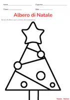 anteprima - Materiale per pittura e bricolage - Albero di Natale - Pagina di copertina