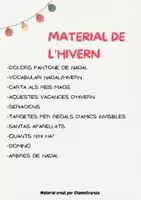 Vista previa - Hojas de trabajo - CAT/MATERIAL DE L'HIVERN - página 1