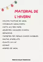 Vista previa - Hojas de trabajo - CAT/MATERIAL DE L'HIVERN - página 2
