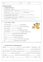 Vorschau - Arbeitsblätter - Mixed exercises Klasse 6 - Übungsaufgaben Englisch - Deckblatt