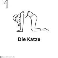 Vorschau - Arbeitsblätter - 40 Yogakarten zum Ausmalen für den Kinderyogaunterricht - Seite 1