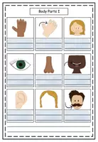 Vorschau - Arbeitsblätter - Materialpaket - Body parts - Seite 1