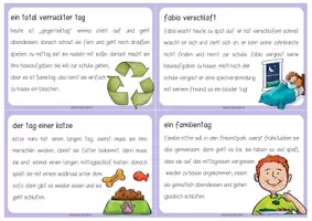 Vorschau - Fördermaterial/Inklusion - TAGESABLAUF Abschreibkartei - Seite 2