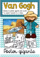 anteprima - Materiale per pittura e bricolage - Van Gogh: poster collaborativo del dipinto "Il riposo" - Pagina di copertina