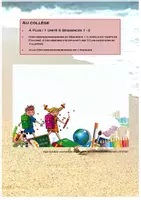 Vorschau - Arbeitsblätter - À plus 1 U 6 Au collège - Hörverstehen zu 3 séquences mit Lösungen - Deckblatt