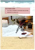 Vorschau - Arbeitsblätter - A plus 4 Échanges d'hier - Briefwechsel zwischen Voltaire und Frédéric II zur Übung des Subjonctif - Deckblatt