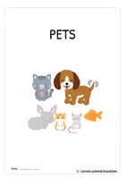 Vorschau - Arbeitsblätter - Haustiere - Pets - Englischmaterial - ab Klasse 2 - Seite 2