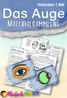 Vorschau - Arbeitsblätter - Das Auge- Materialsammlung (Arbeitsblätter, Übersichten, Minibuch, Tafelmaterial)Sachunterricht - Biologie - NaWi - Deckblatt